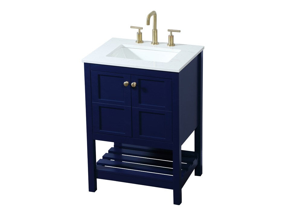 Elegant Furniture & Lighting - Theo 24 inch Single bathroom vanity in blue - VF16424BL veiw 15