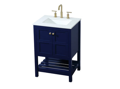 Elegant Furniture & Lighting - Theo 24 inch Single bathroom vanity in blue - VF16424BL veiw 15