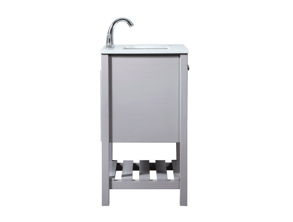 Elegant Furniture & Lighting - Theo 24 inch Single bathroom vanity in grey - VF16424GR veiw 7
