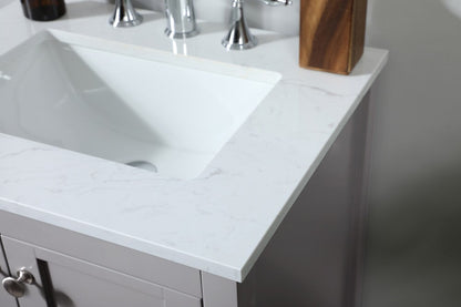 Elegant Furniture & Lighting - Theo 24 inch Single bathroom vanity in grey - VF16424GR veiw 12