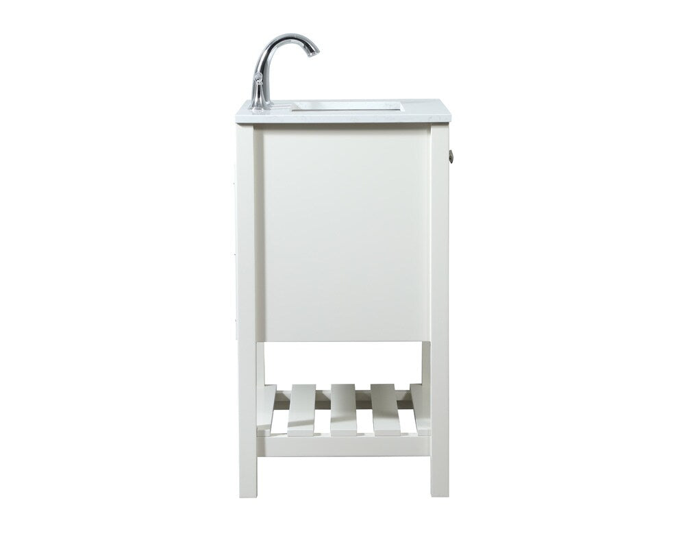 Elegant Furniture & Lighting - Theo 24 inch Single bathroom vanity in white - VF16424WH veiw 7