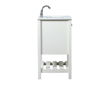 Elegant Furniture & Lighting - Theo 24 inch Single bathroom vanity in white - VF16424WH veiw 7