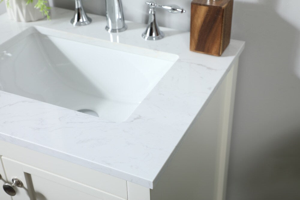 Elegant Furniture & Lighting - Theo 24 inch Single bathroom vanity in white - VF16424WH veiw 12