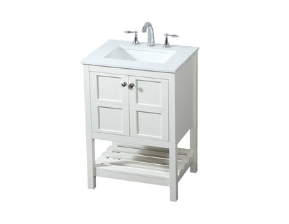 Elegant Furniture & Lighting - Theo 24 inch Single bathroom vanity in white - VF16424WH veiw 15