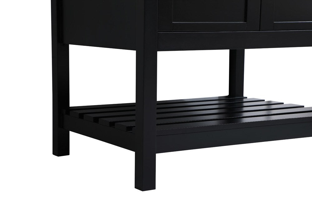 Elegant Furniture & Lighting - Theo 30 inch Single Bathroom Vanity in Black with Backsplash - VF16430BK-BS veiw 6