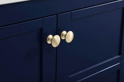 Elegant Furniture & Lighting - Theo 30 inch Single Bathroom Vanity in Blue with Backsplash - VF16430BL-BS veiw 6