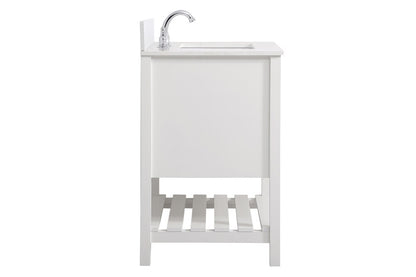 Elegant Furniture & Lighting - Theo 30 inch Single Bathroom Vanity in White with Backsplash - VF16430WH-BS veiw 5