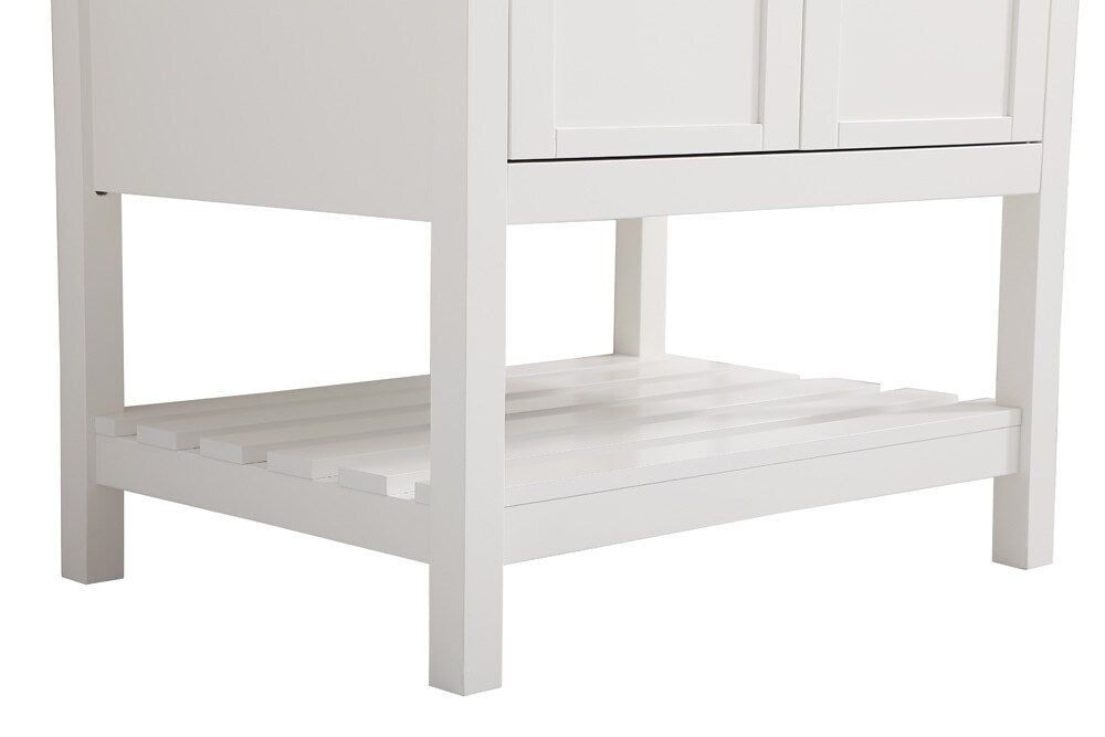 Elegant Furniture & Lighting - Theo 30 inch Single Bathroom Vanity in White with Backsplash - VF16430WH-BS veiw 6
