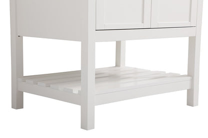 Elegant Furniture & Lighting - Theo 30 inch Single Bathroom Vanity in White with Backsplash - VF16430WH-BS veiw 6