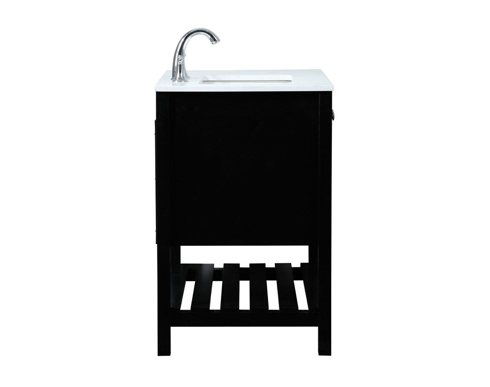 Elegant Furniture & Lighting - Theo 32 inch Single bathroom vanity in black - VF16432BK veiw 7