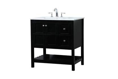 Elegant Furniture & Lighting - Theo 32 inch Single bathroom vanity in black - VF16432BK veiw 14