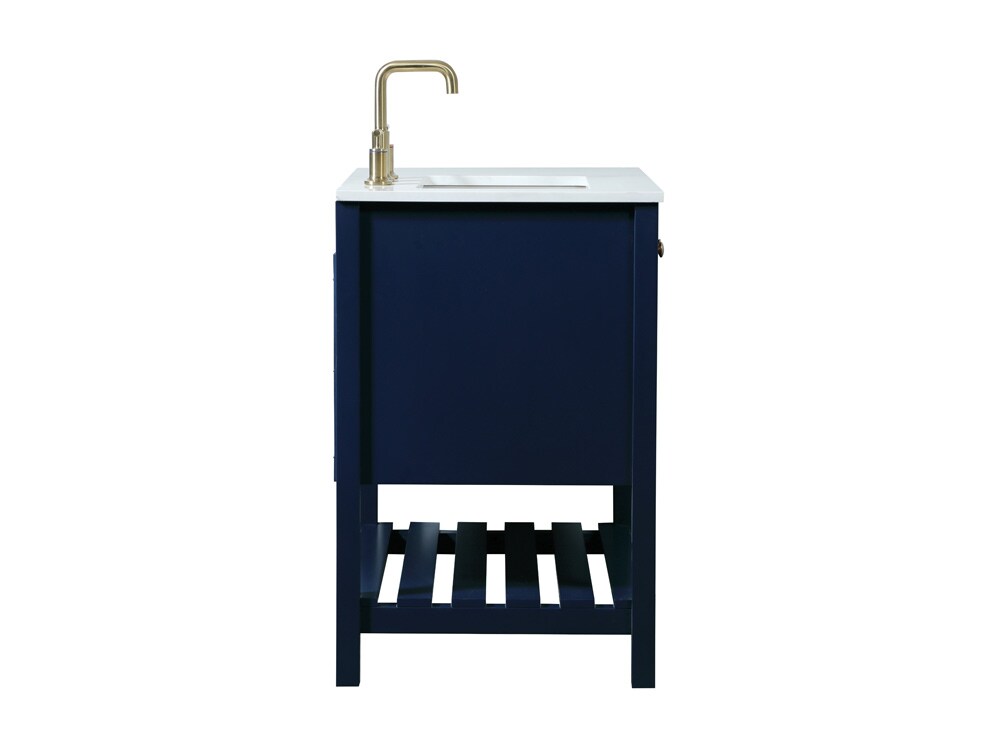 Elegant Furniture & Lighting - Theo 32 inch Single bathroom vanity in blue - VF16432BL veiw 7