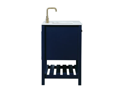 Elegant Furniture & Lighting - Theo 32 inch Single bathroom vanity in blue - VF16432BL veiw 7
