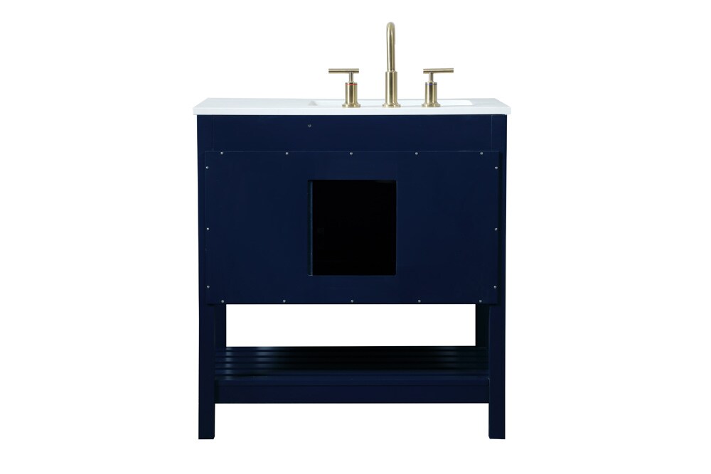 Elegant Furniture & Lighting - Theo 32 inch Single bathroom vanity in blue - VF16432BL veiw 8