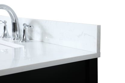 Elegant Furniture & Lighting - Theo 32 inch Single bathroom vanity in black with backsplash - VF16432BK-BS veiw 4