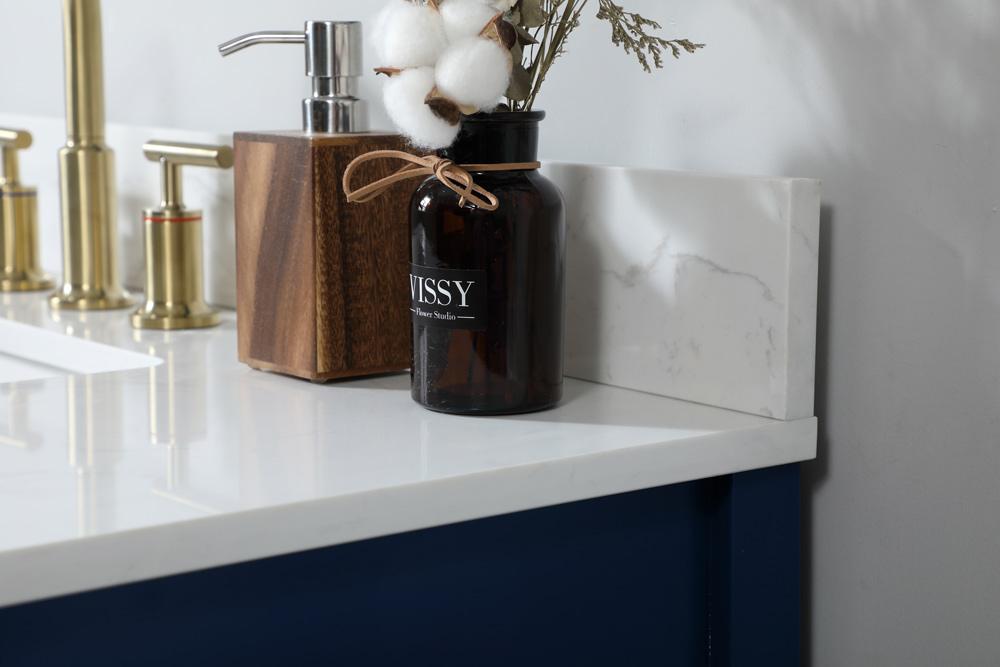 Elegant Furniture & Lighting - Theo 32 inch Single bathroom vanity in blue with backsplash - VF16432BL-BS veiw 12