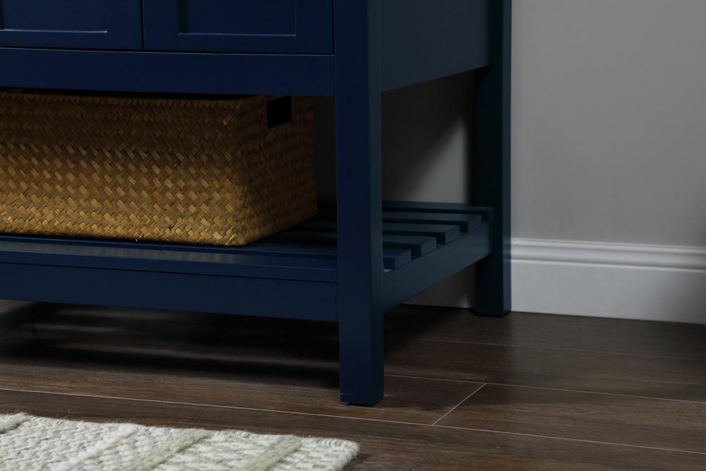 Elegant Furniture & Lighting - Theo 32 inch Single bathroom vanity in blue with backsplash - VF16432BL-BS veiw 13