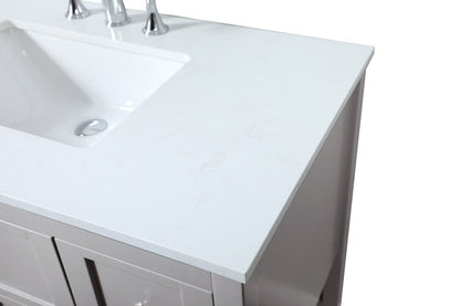 Elegant Furniture & Lighting - Theo 32 inch Single bathroom vanity in grey - VF16432GR veiw 4