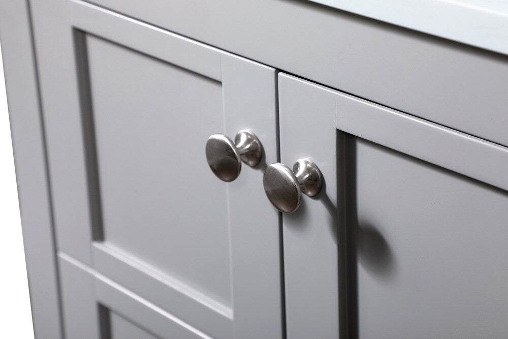 Elegant Furniture & Lighting - Theo 32 inch Single bathroom vanity in grey - VF16432GR veiw 5