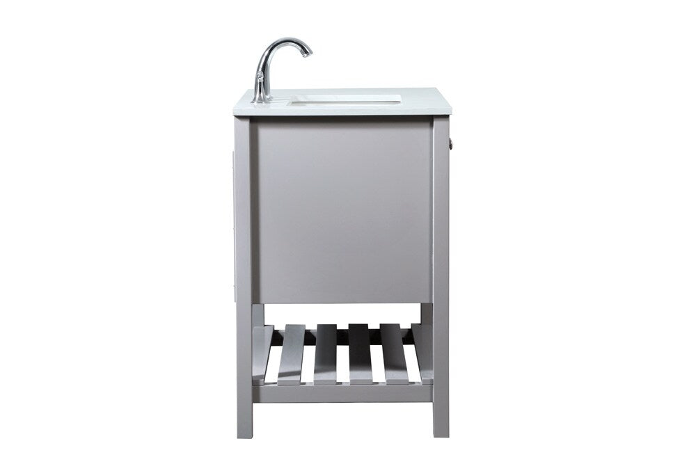 Elegant Furniture & Lighting - Theo 32 inch Single bathroom vanity in grey - VF16432GR veiw 7