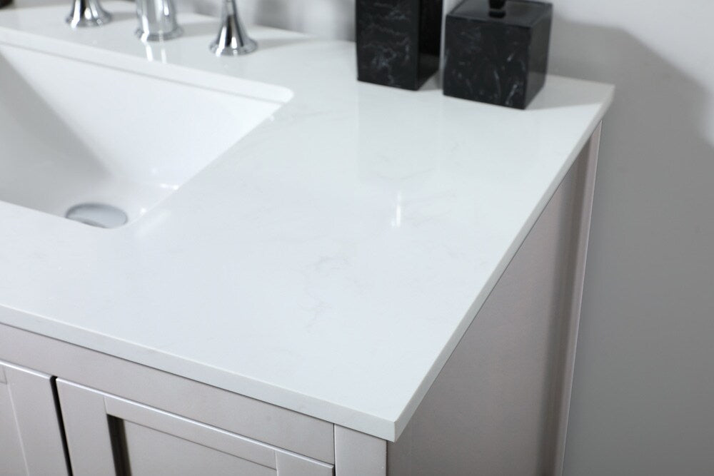 Elegant Furniture & Lighting - Theo 32 inch Single bathroom vanity in grey - VF16432GR veiw 12
