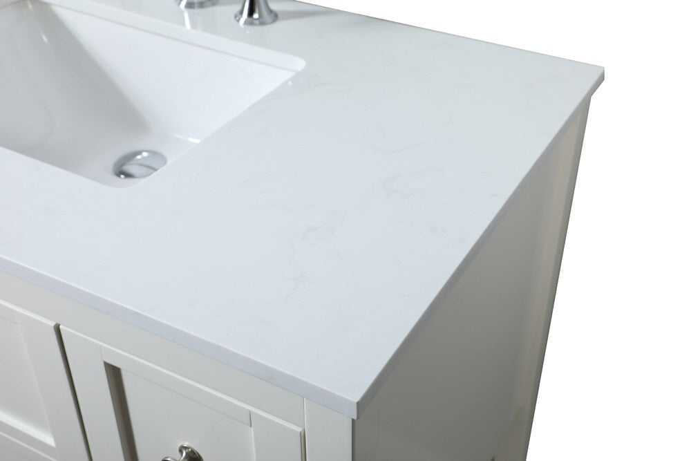 Elegant Furniture & Lighting - Theo 32 inch Single bathroom vanity in white - VF16432WH veiw 4