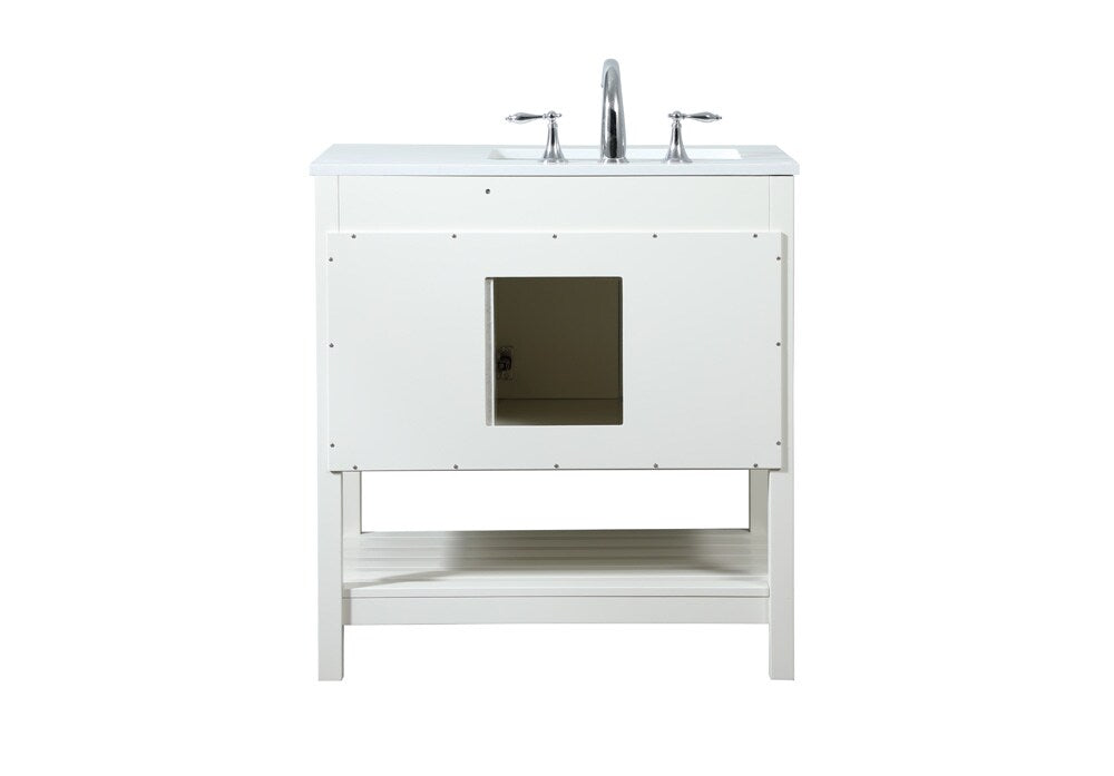 Elegant Furniture & Lighting - Theo 32 inch Single bathroom vanity in white - VF16432WH veiw 8