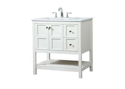 Elegant Furniture & Lighting - Theo 32 inch Single bathroom vanity in white - VF16432WH veiw 14