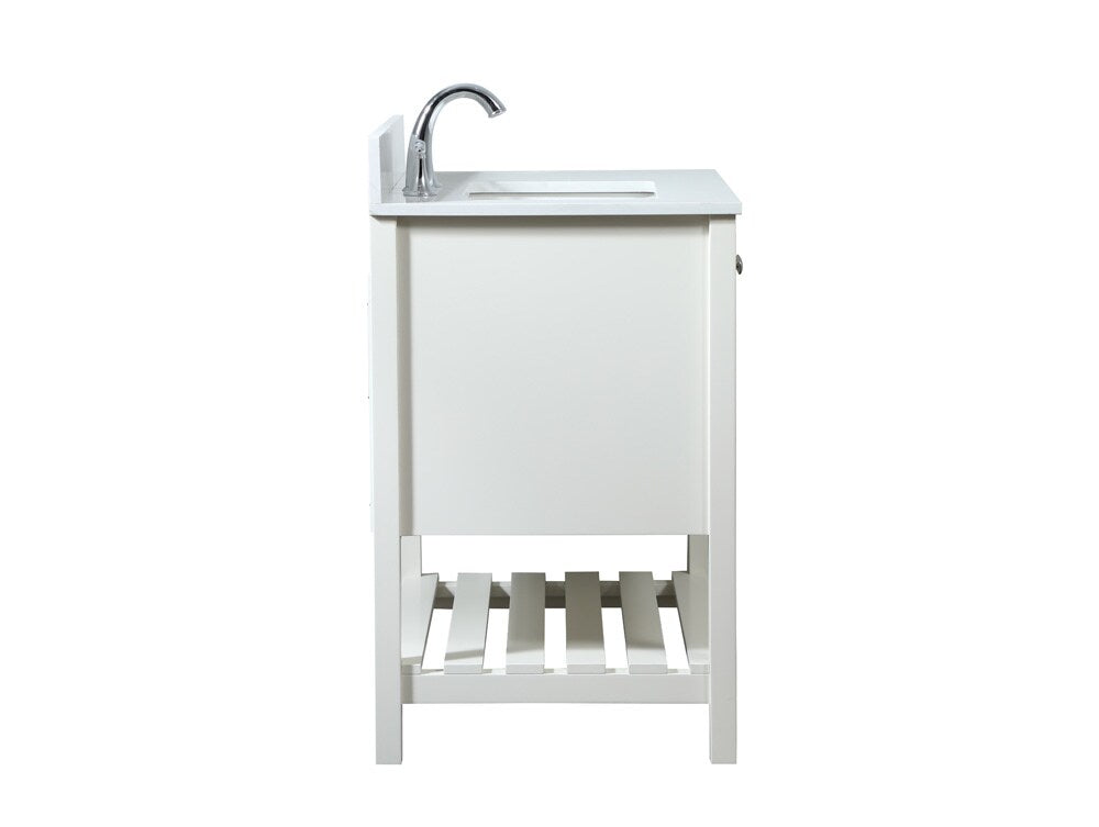 Elegant Furniture & Lighting - Theo 32 inch Single bathroom vanity in white with backsplash - VF16432WH-BS veiw 7