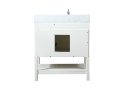 Elegant Furniture & Lighting - Theo 32 inch Single bathroom vanity in white with backsplash - VF16432WH-BS veiw 8