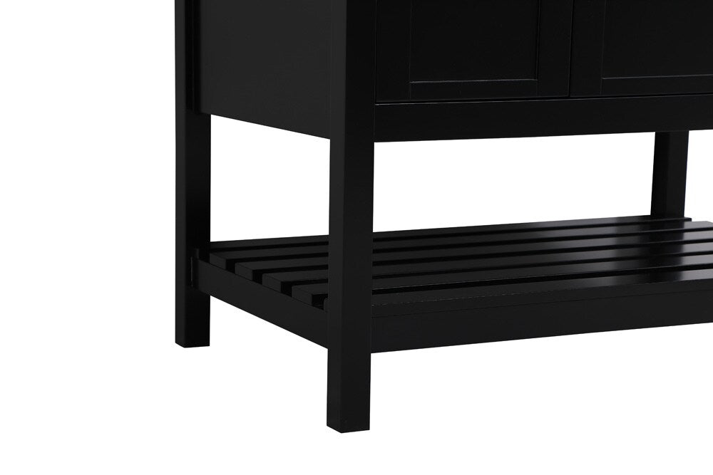 Elegant Furniture & Lighting - Theo 36 inch Single Bathroom Vanity in Black with Backsplash - VF16436BK-BS veiw 5