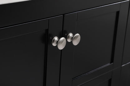 Elegant Furniture & Lighting - Theo 36 inch Single Bathroom Vanity in Black with Backsplash - VF16436BK-BS veiw 6