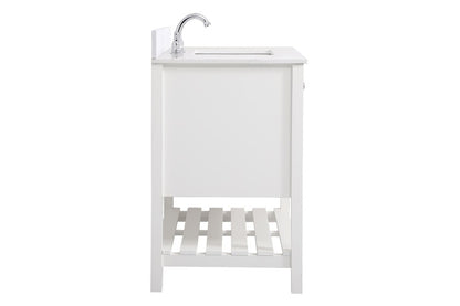 Elegant Furniture & Lighting - Theo 36 inch Single Bathroom Vanity in White with Backsplash - VF16436WH-BS veiw 7