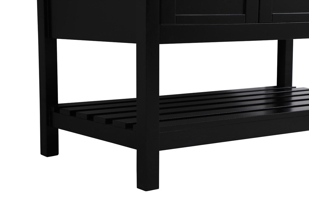 Elegant Furniture & Lighting - Theo 42 inch Single Bathroom Vanity in Black with Backsplash - VF16442BK-BS veiw 5
