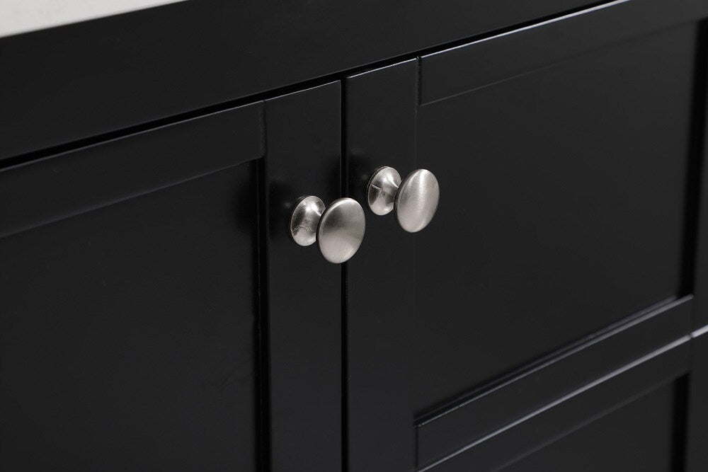 Elegant Furniture & Lighting - Theo 42 inch Single Bathroom Vanity in Black with Backsplash - VF16442BK-BS veiw 6