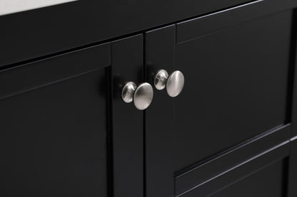 Elegant Furniture & Lighting - Theo 42 inch Single Bathroom Vanity in Black with Backsplash - VF16442BK-BS veiw 6