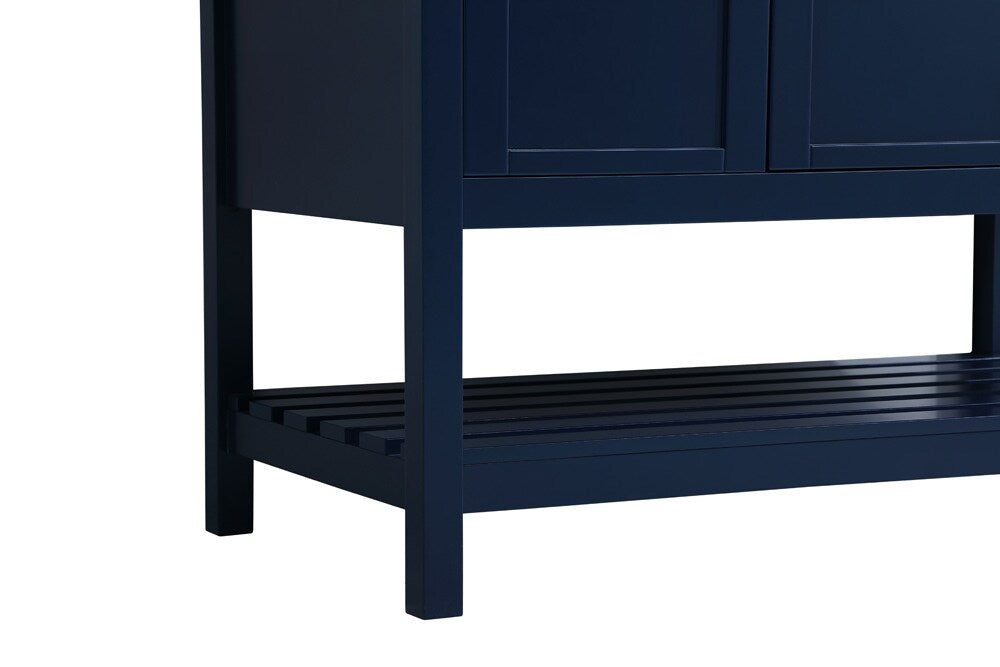 Elegant Furniture & Lighting - Theo 42 inch Single Bathroom Vanity in Blue with Backsplash - VF16442BL-BS veiw 5