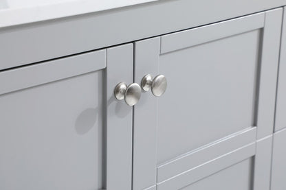 Elegant Furniture & Lighting - Theo 42 inch Single Bathroom Vanity in Gray with Backsplash - VF16442GR-BS veiw 5