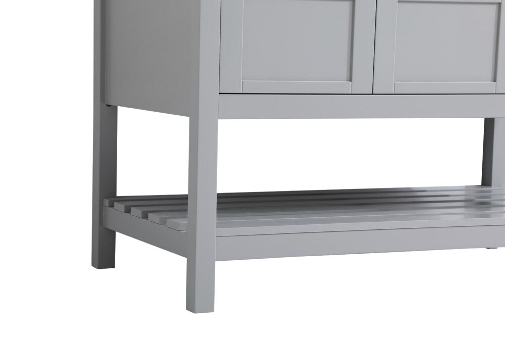 Elegant Furniture & Lighting - Theo 42 inch Single Bathroom Vanity in Gray with Backsplash - VF16442GR-BS veiw 6