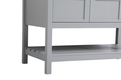 Elegant Furniture & Lighting - Theo 42 inch Single Bathroom Vanity in Gray with Backsplash - VF16442GR-BS veiw 6