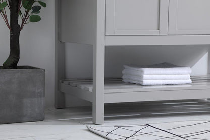 Elegant Furniture & Lighting - Theo 42 inch Single Bathroom Vanity in Gray with Backsplash - VF16442GR-BS veiw 12