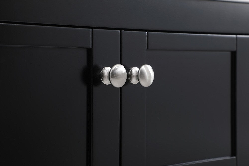 Elegant Furniture & Lighting - Theo 48 inch Single Bathroom Vanity in Black with Backsplash - VF16448BK-BS veiw 5