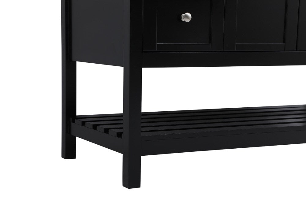Elegant Furniture & Lighting - Theo 48 inch Single Bathroom Vanity in Black with Backsplash - VF16448BK-BS veiw 6