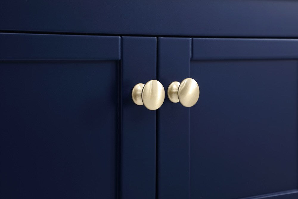 Elegant Furniture & Lighting - Theo 48 inch Single Bathroom Vanity in Blue with Backsplash - VF16448BL-BS veiw 5