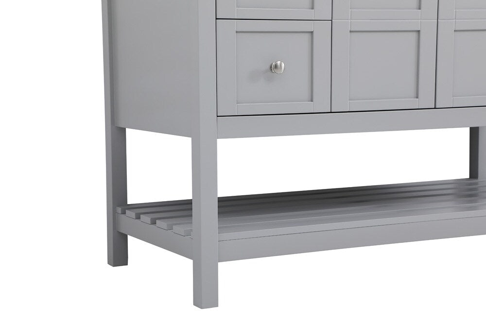 Elegant Furniture & Lighting - Theo 48 inch Single Bathroom Vanity in Gray with Backsplash - VF16448GR-BS veiw 5