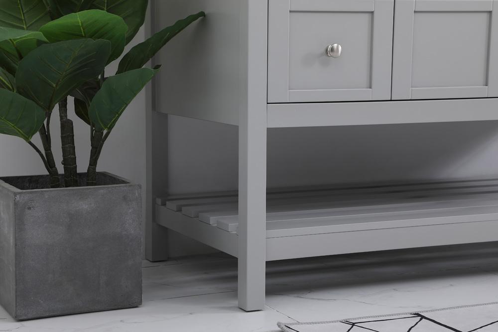 Elegant Furniture & Lighting - Theo 48 inch Single Bathroom Vanity in Gray with Backsplash - VF16448GR-BS veiw 12