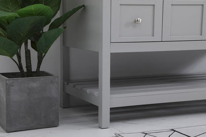 Elegant Furniture & Lighting - Theo 48 inch Single Bathroom Vanity in Gray with Backsplash - VF16448GR-BS veiw 12