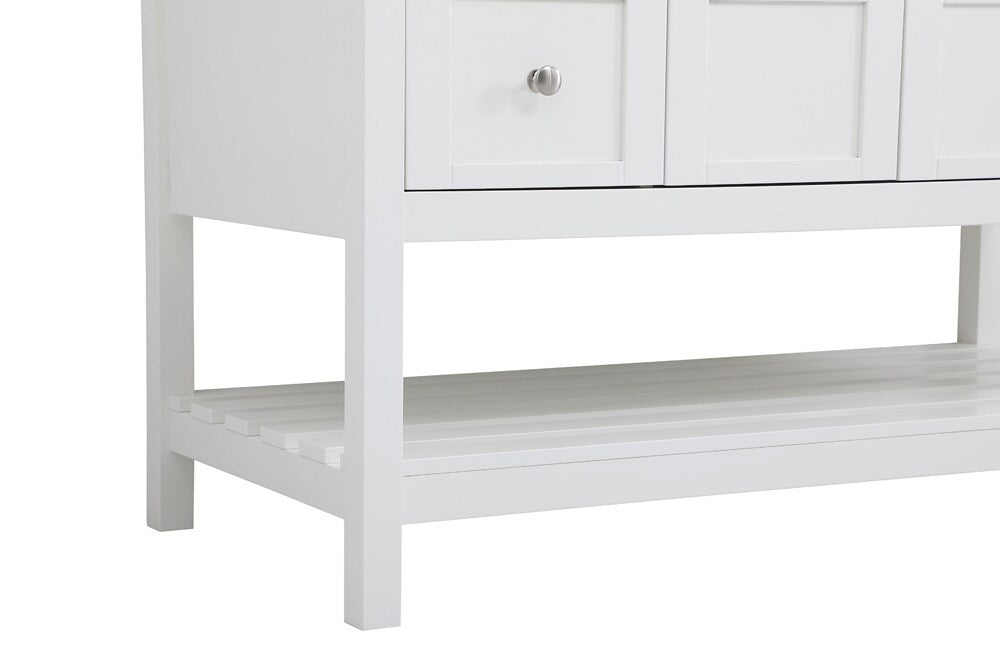 Elegant Furniture & Lighting - Theo 48 inch Single Bathroom Vanity in White with Backsplash - VF16448WH-BS veiw 5