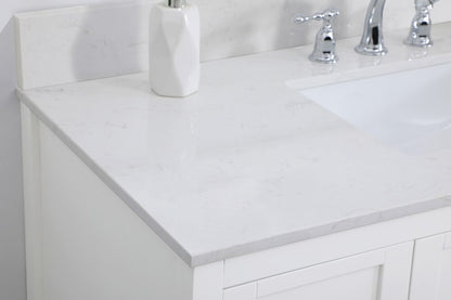 Elegant Furniture & Lighting - Theo 48 inch Single Bathroom Vanity in White with Backsplash - VF16448WH-BS veiw 11