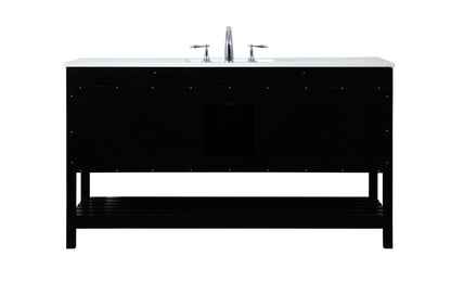 Elegant Furniture & Lighting - Theo 60 inch Single bathroom vanity in black - VF16460BK veiw 8